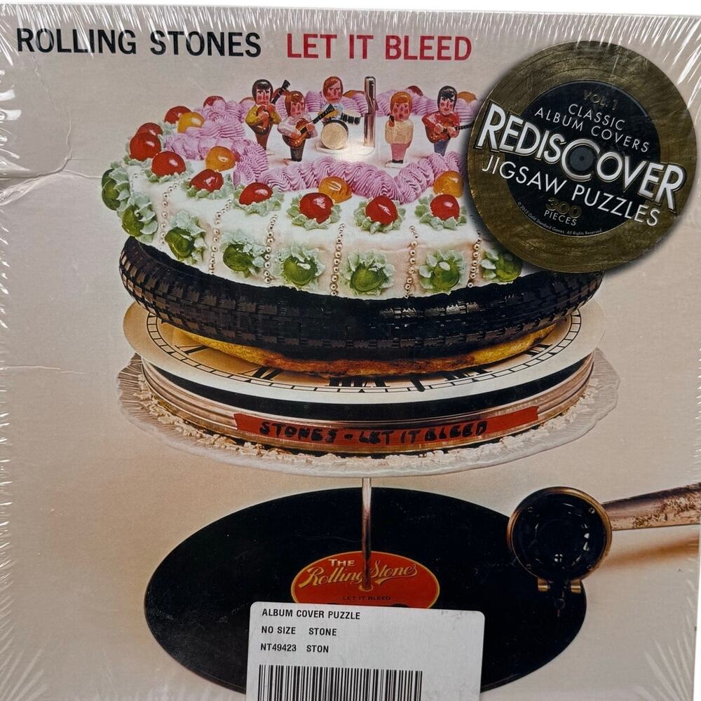 Vintage Rolling Stones Let It Bleed 300 Piece Rediscover Jigsaw 3D Puzzles Vol 1